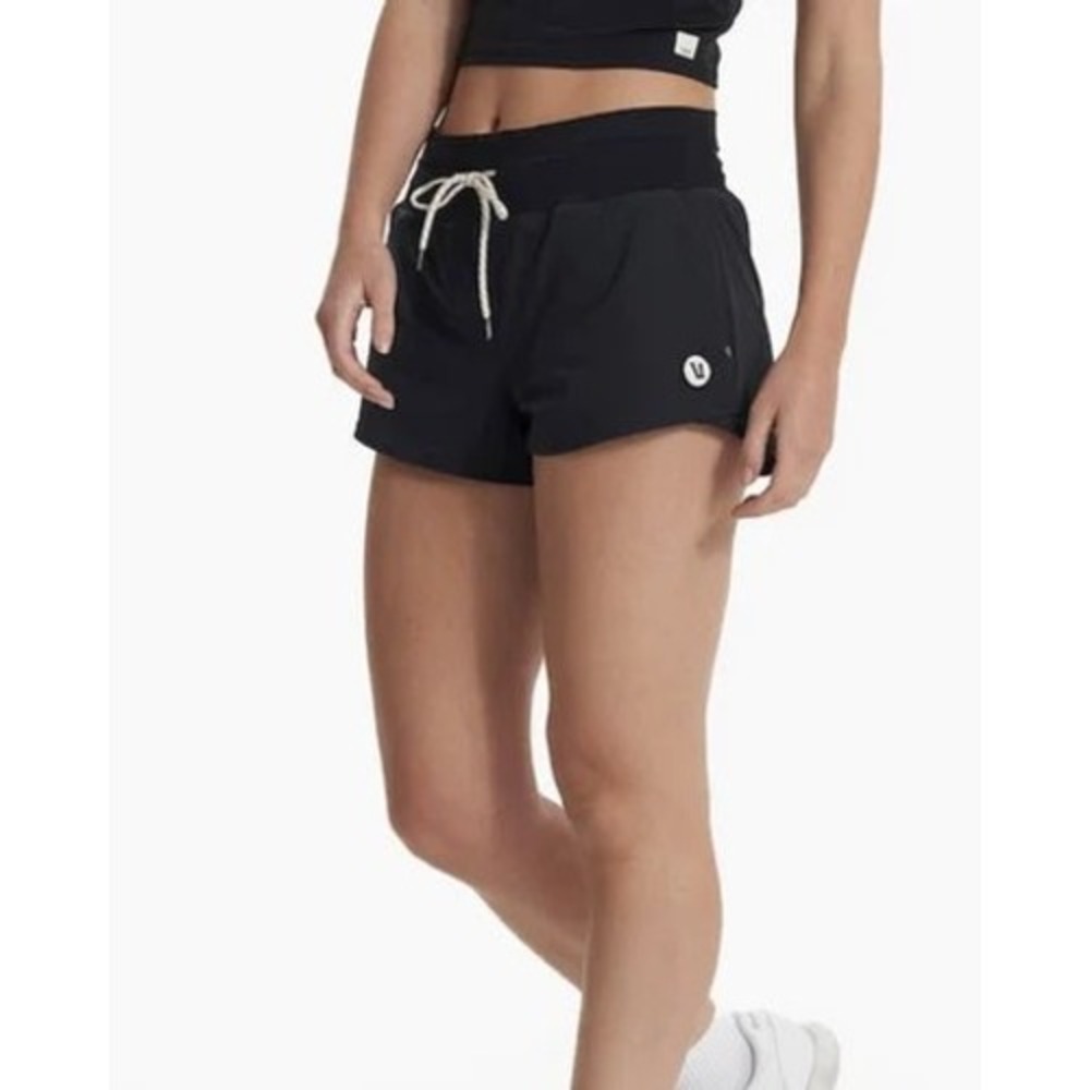 Vuori Clementine Shorts Black VW370 Performance Lined Running Activewear Large